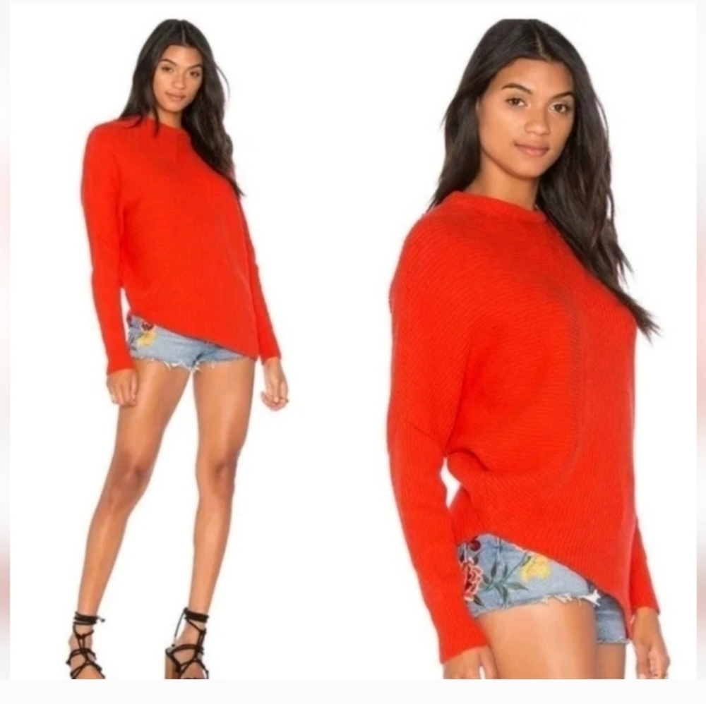 Free People Downtown Asymmetrical Sweater oversized fit